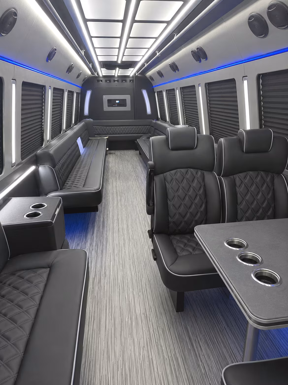 20 Passenger Party Bus Inside