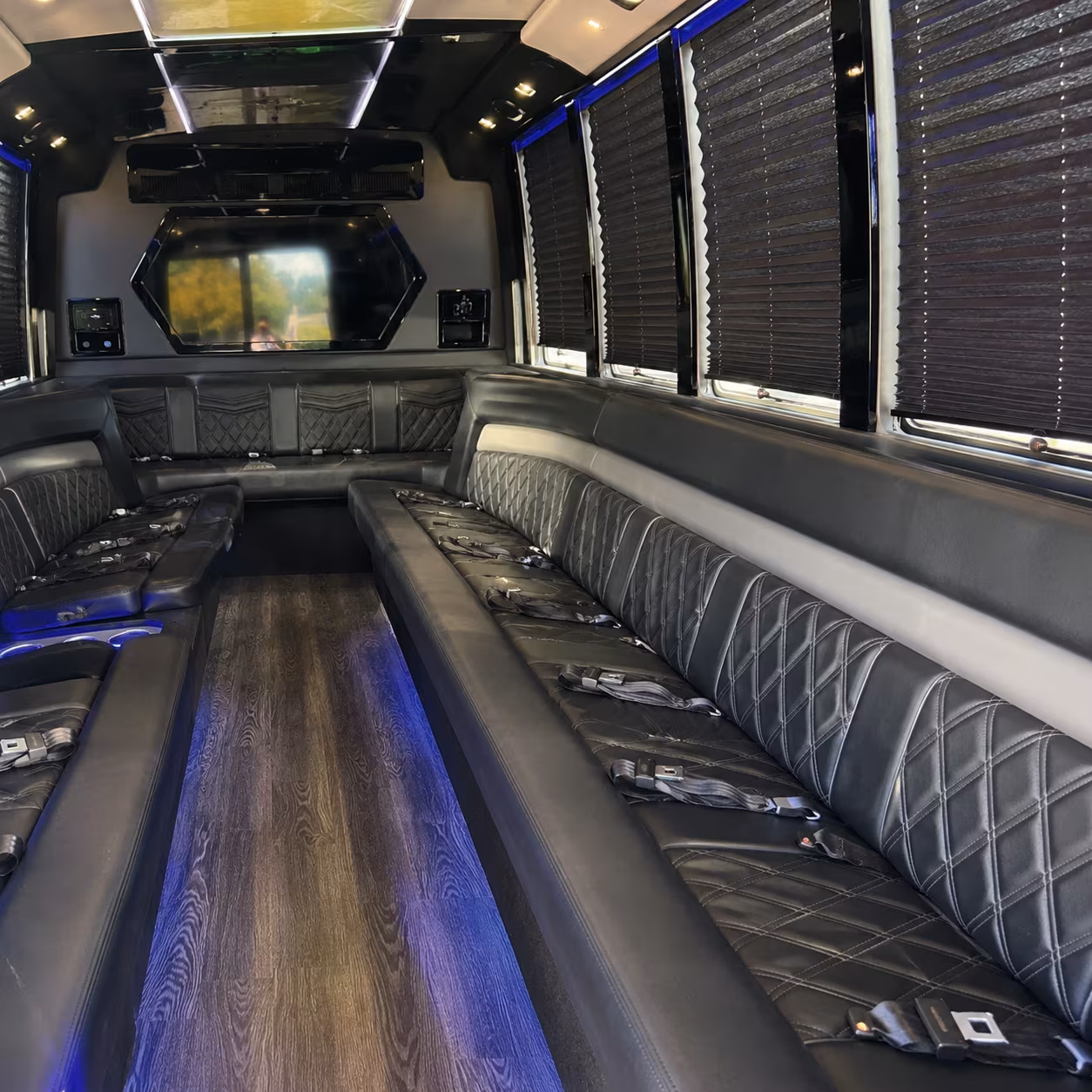 28 Passenger Party Bus Inside