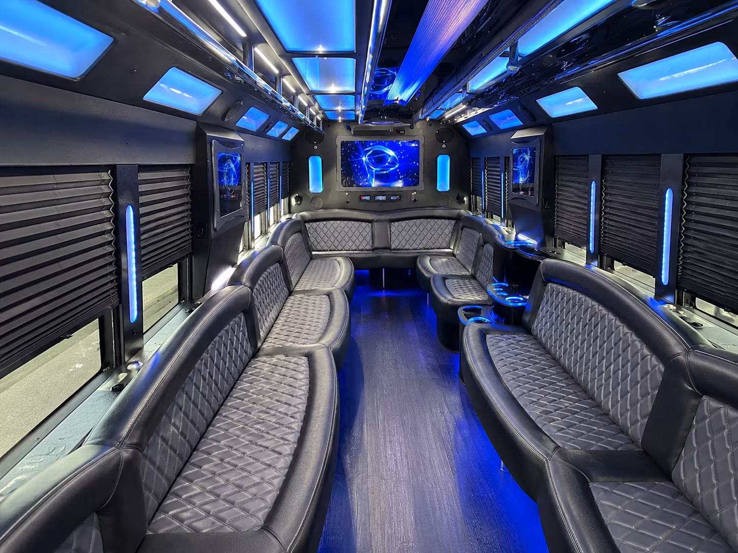 28 Passenger Party Bus Interior