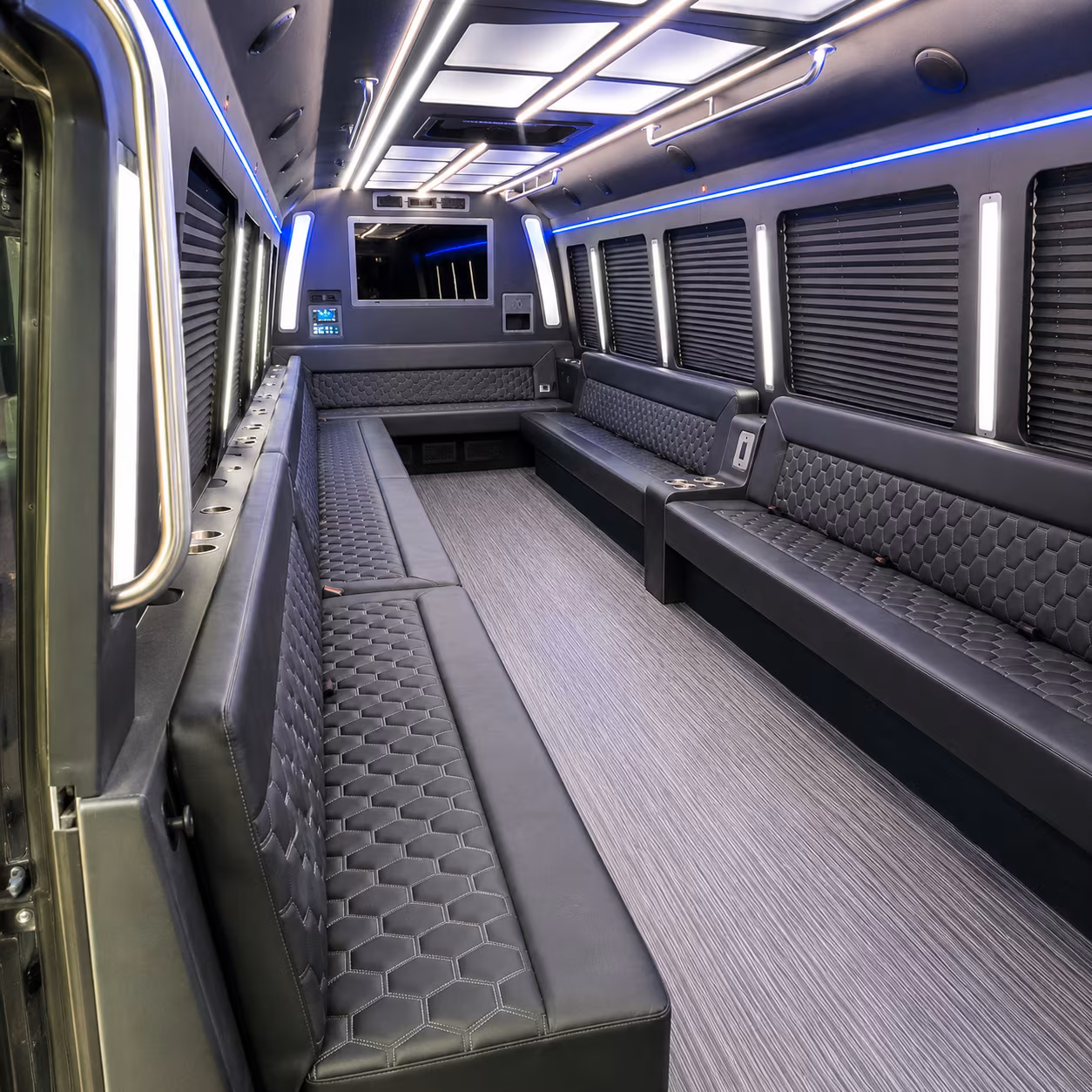 50 Passenger Party Bus Interior