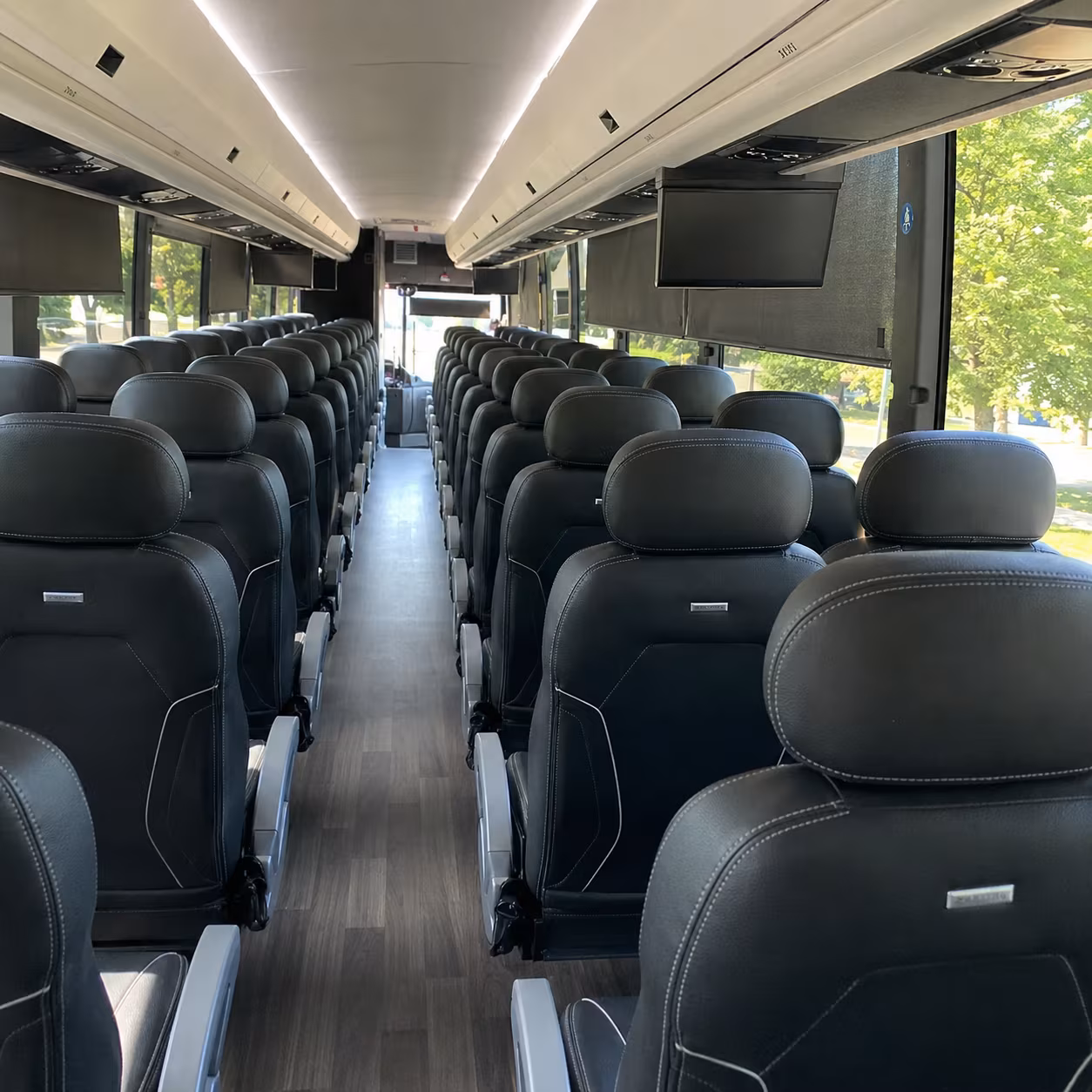 40-56 Passenger Charter Bus Inside