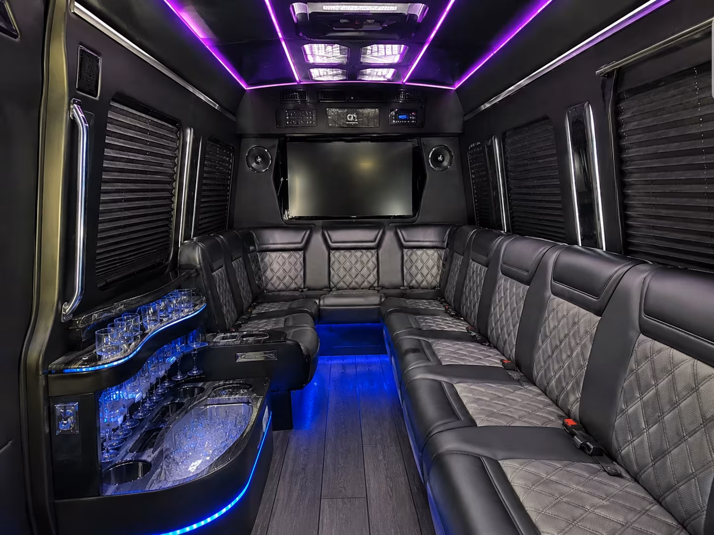 Elizabeth Airport Shuttle & Transportation party bus exterior