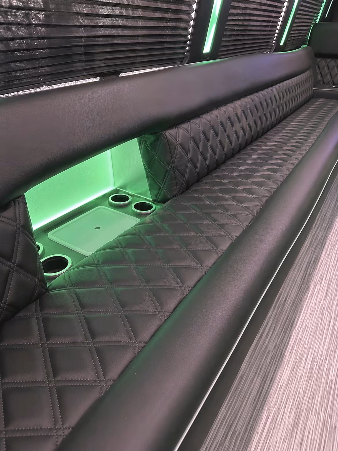 Elizabeth Bachelor & Bachelorette Transportation party bus interior