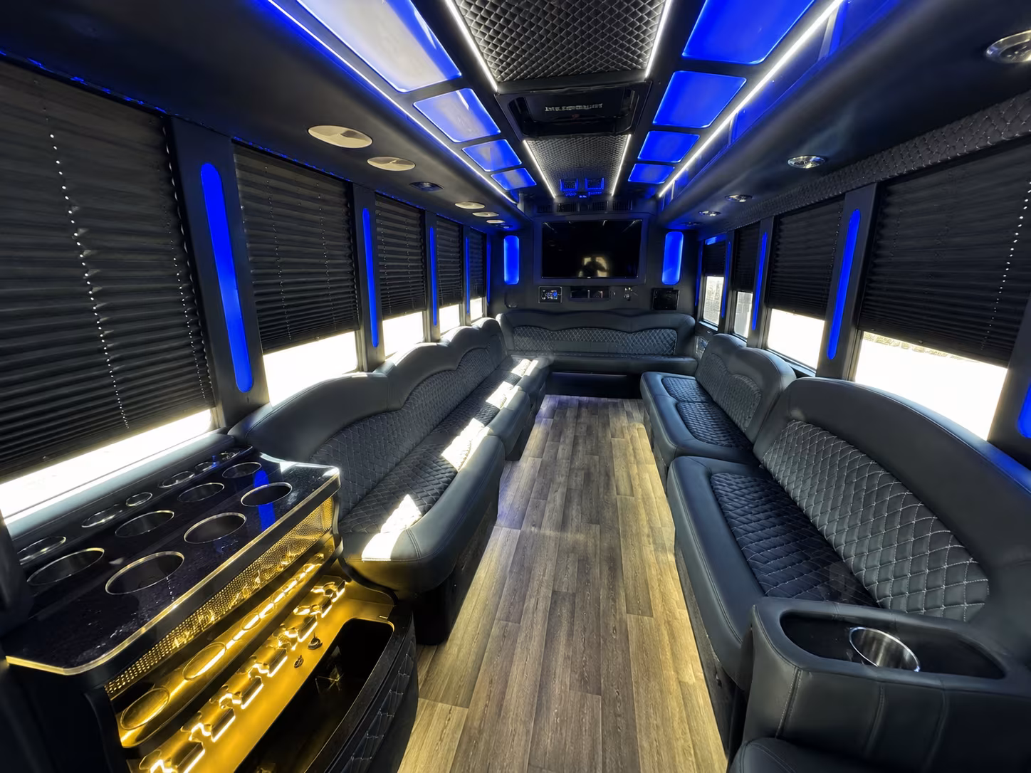 Elizabeth Bachelor & Bachelorette Transportation party bus exterior