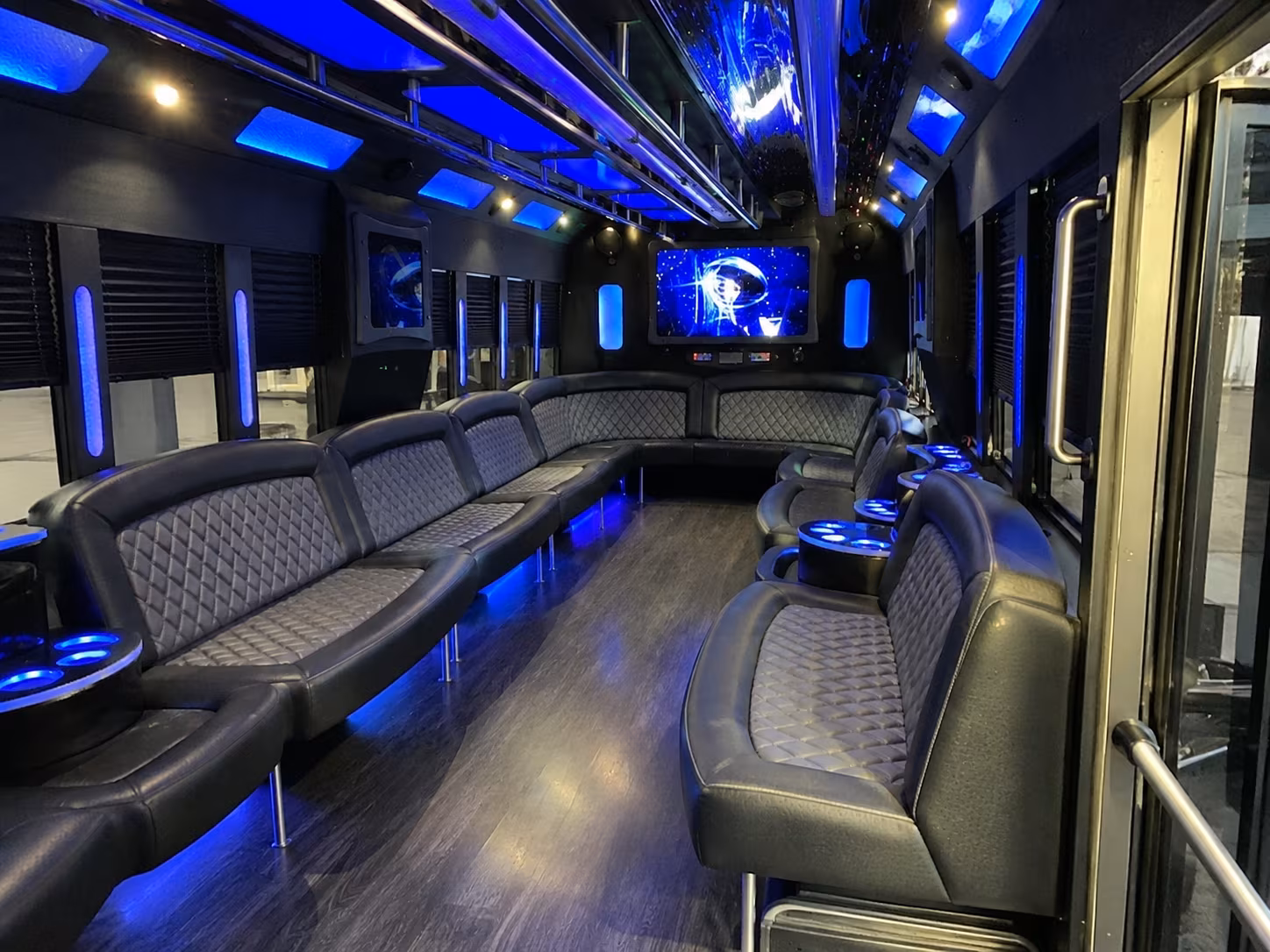 Elizabeth Private Event Transportation party bus exterior