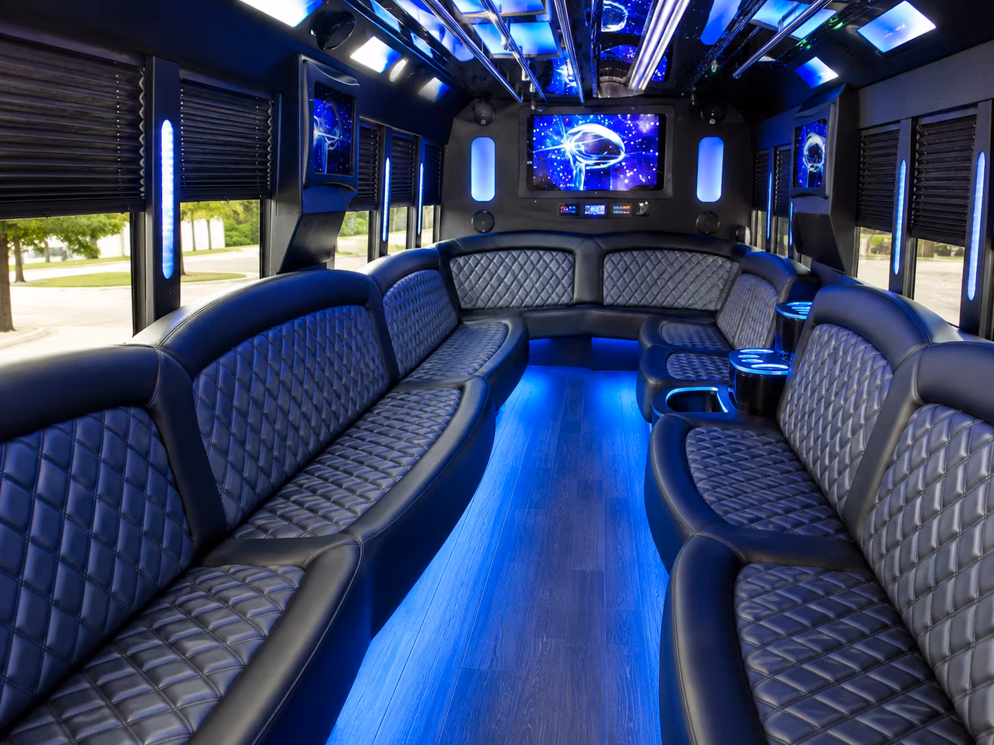 Elizabeth Prom & Homecoming Transportation party bus exterior