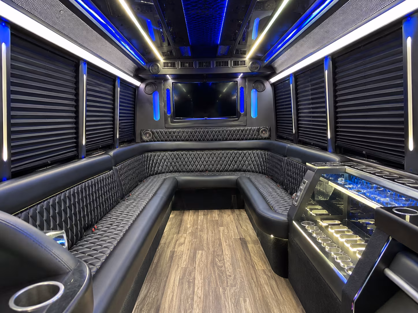 Elizabeth Sporting Event Transportation party bus exterior