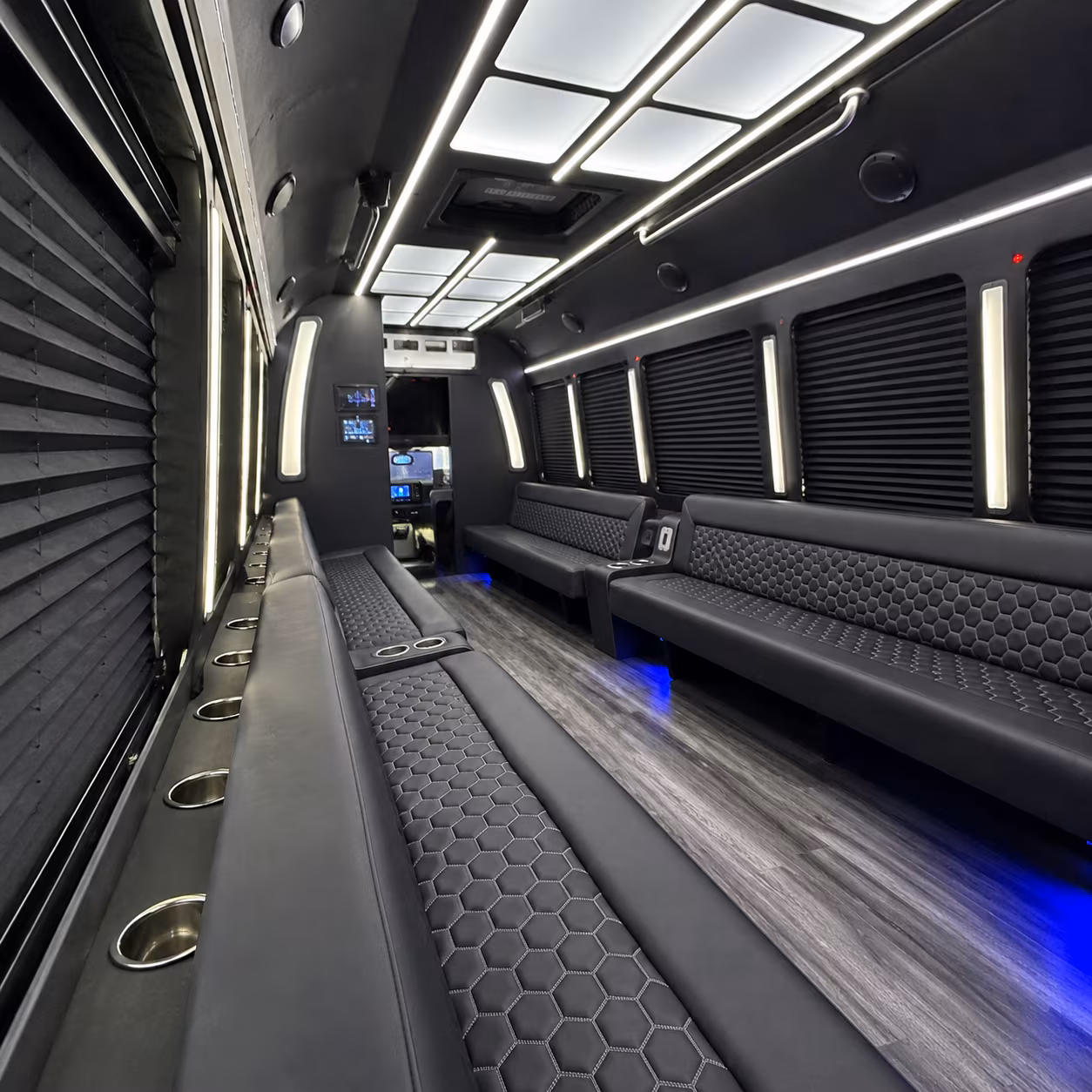 Elizabeth Sporting Event Transportation party bus exterior