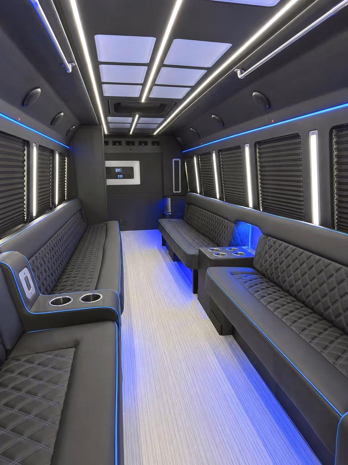 Elizabeth Wedding Transportation party bus interior