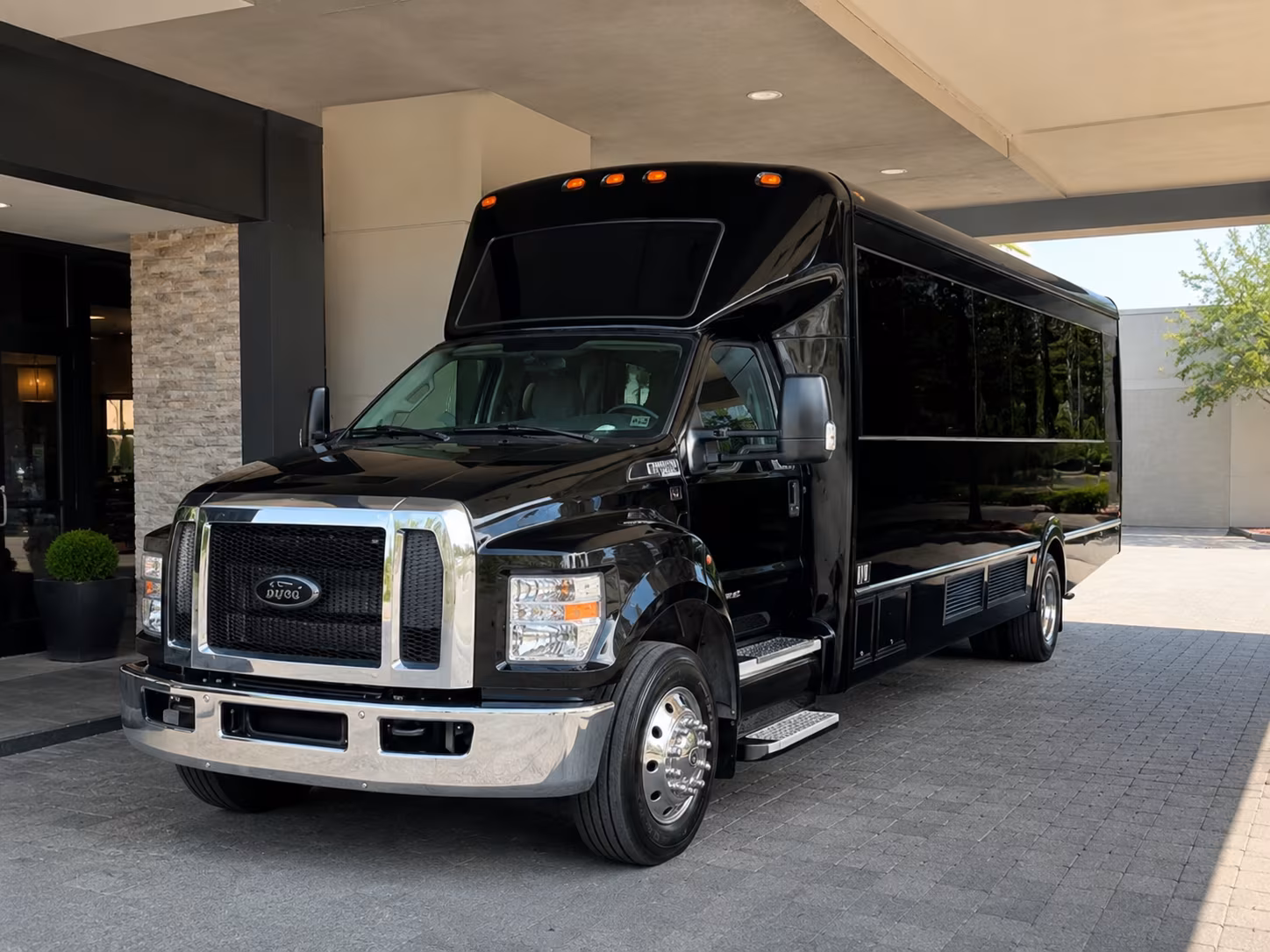 Elizabeth Wedding Transportation party bus exterior