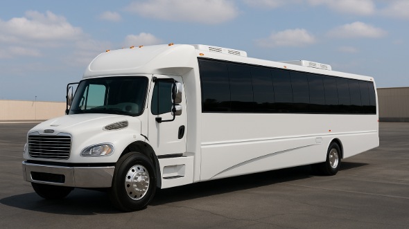 Exterior of Charter Bus Company Irvington's 30 Passenger Party Bus in Irvington