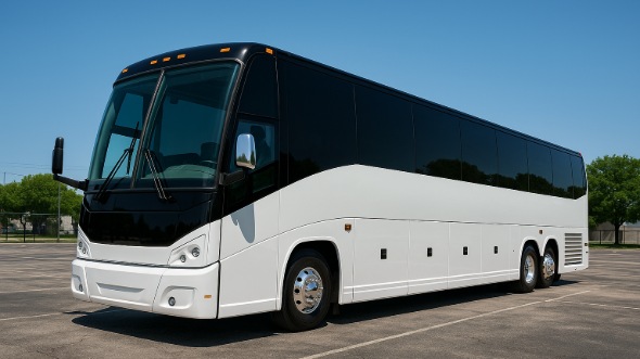 Exterior of Charter Bus Company Woodbridge Township's 40 Passenger Party Bus in Woodbridge Township