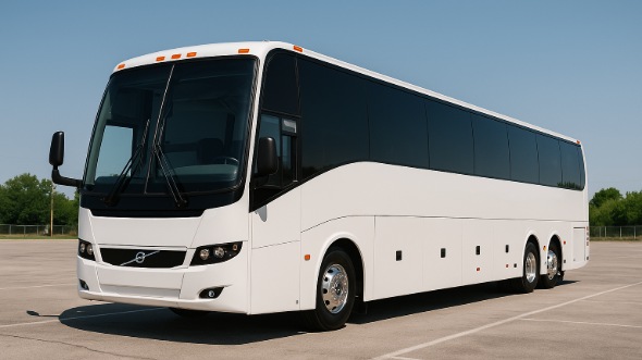Exterior of Charter Bus Company Elizabeth's 46 Passenger Charter Bus in Elizabeth